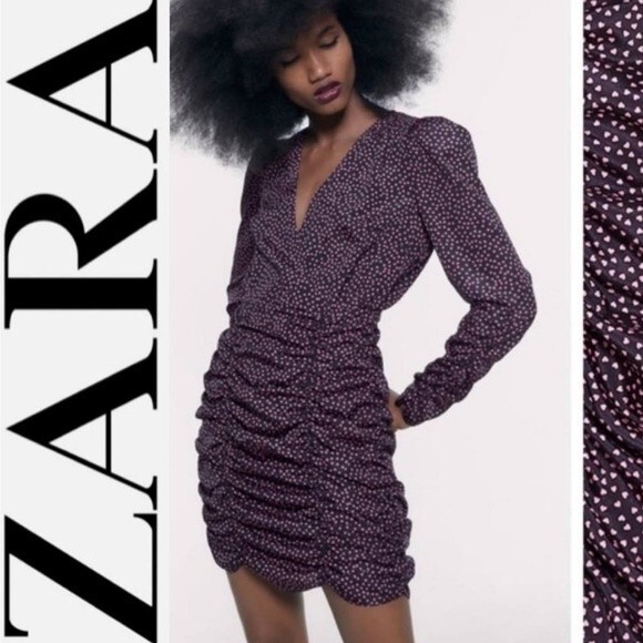 Zara Mini Heart Mini Dress SIZE S - Picture 1 of 11